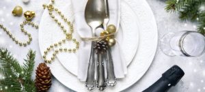 Christmas table setting