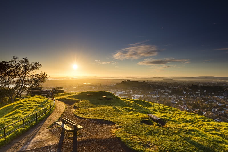 Mt Eden at sunrise
