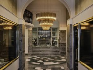 The lobby at the Hotel Grand Windsor